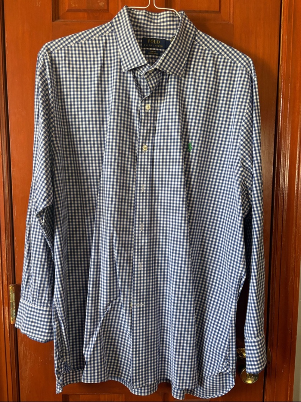 Polo by Ralph Lauren Blue and White Gingham Button-Down Shirt
